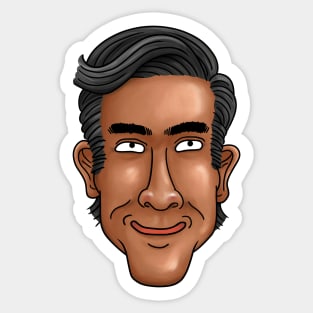 Rishi Sunak Funny Drawing Sticker